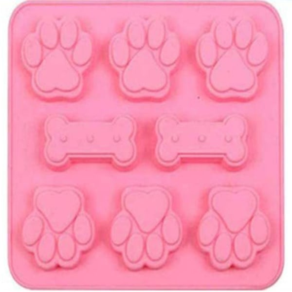 Hundfotavtryck muoto Kissa Paw muoto ROSA pink