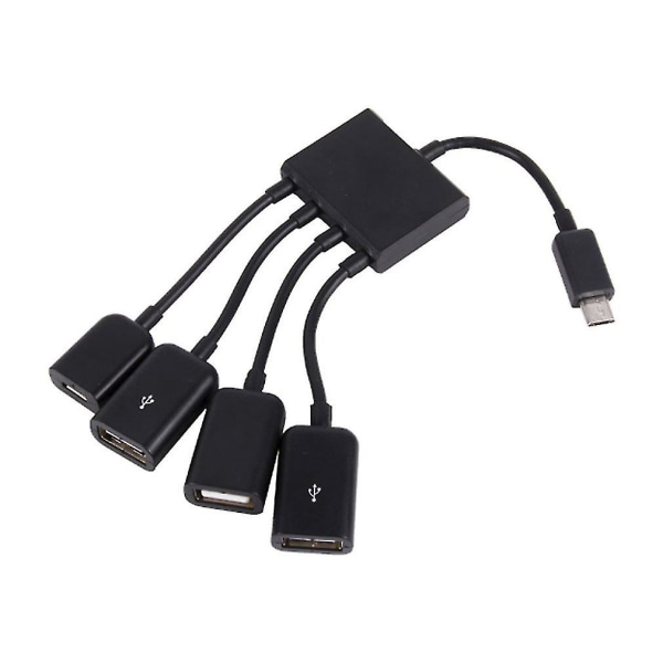 Micro USB Hub Otg Connector Spliter Power Datakabel