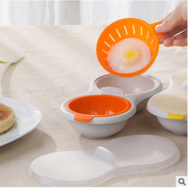 Ätbara silikon ägg läckage köksredskap, frukost ångkokare Orange color
