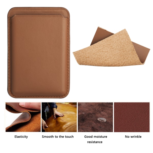 1. Magnetisk plånbok for Apple Magsafe brown