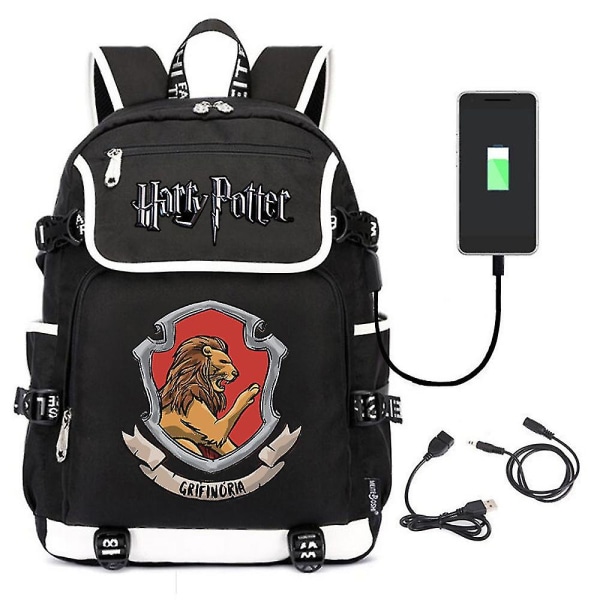 Harry Potter Nuorten reppu Lukioopiskelijoiden Trend Suurikapasiteettinen koululaukku Urheilureppu Suurikapasiteettinen reppu Harry Potter 10 styles