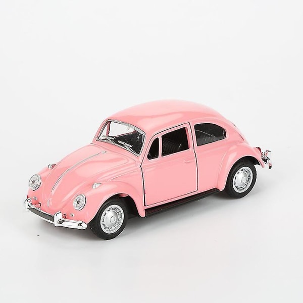 Legering bilmodell Klassisk bilmodell Offroad metall bildeler dekorasjon（Rosa）