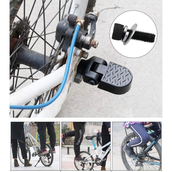 Par sykkel bakpedaler MTB fällbara fotpinnar sykkel fotpinnar cykeltillbehör