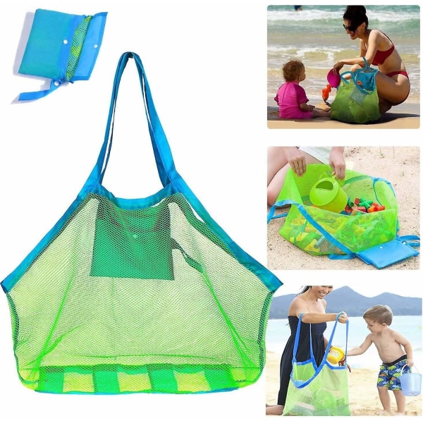 Mesh Beach Bag Extra Large Beach Bags And Totes Tote Backpack Toys Towels Sand Away For Holding Beach Toys Children Toys Market Grocery Picnic Tote