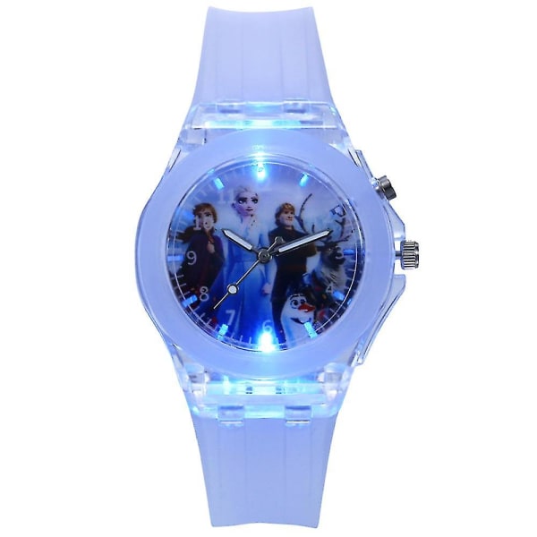 Kids Silicone Night Luminous Watch Bracelet Purple