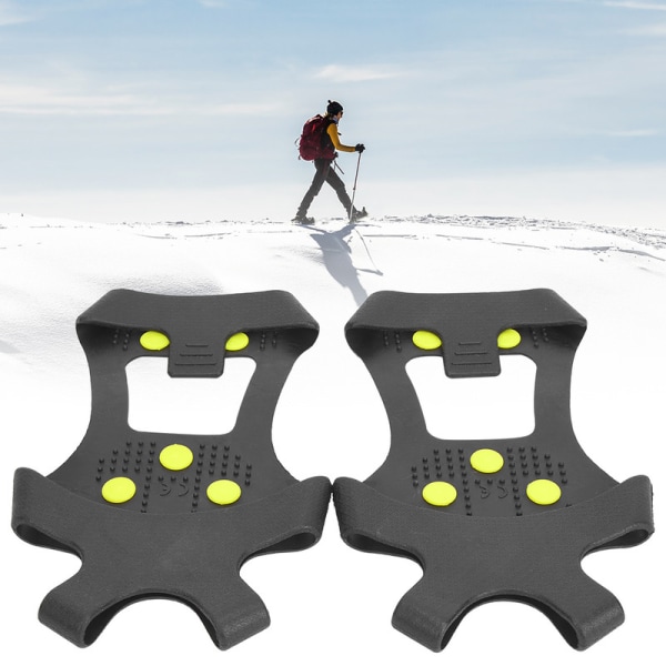 Crampons 10 nails ulkoilu yksinkertainen vuorikiipeily luistamaton cover M(36-38)