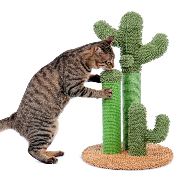 Kaktuskatt Klätterställning Skrapstolpe Pet Sisal Cat Toy