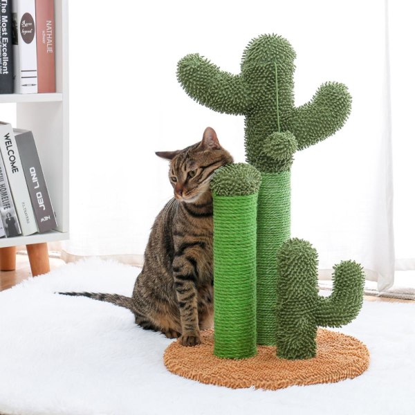 Kaktuskatt Klätterställning Skrapstolpe Pet Sisal kissanlelu Small item