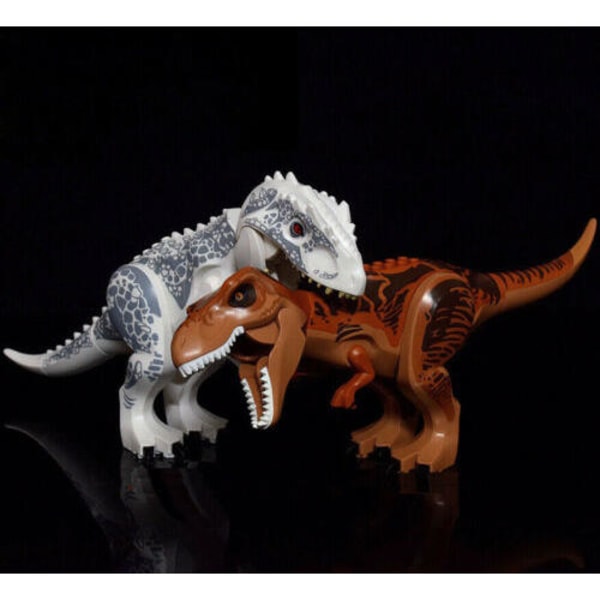 Indominus Rex xxl Suuri täysikokoinen Dinosaur Figuuri Block Fit En stor dinosaurie