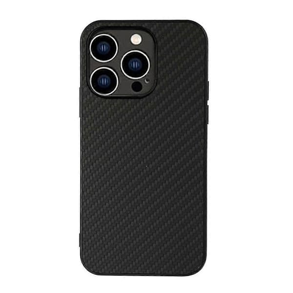 För iPhone 14 Pro kolfibertextur telefonfodral