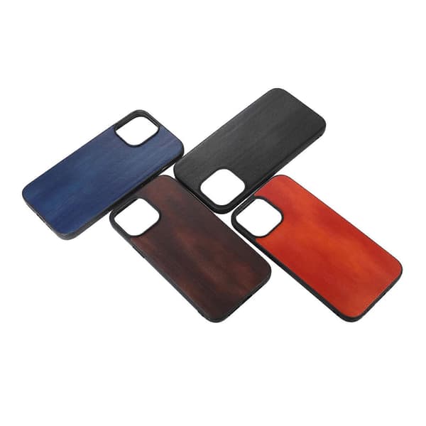 För iPhone 13 mini Gul Ko Textur PU Telefonfodral