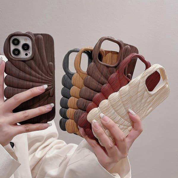 Til iPhone 13 Pro træåre skalformet TPU-telefoncover