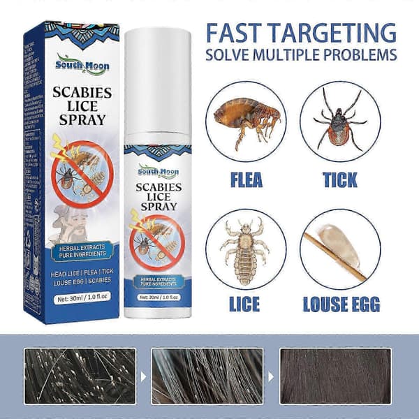 Hårrensespray, Hårloppemiddel Spray