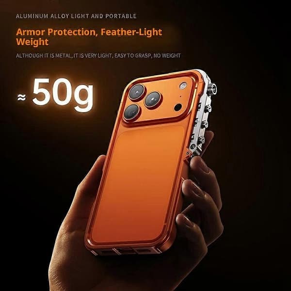Til iPhone 17 Pro Max Bumper Case Ramme i aluminiumslegering Telefondeksel
