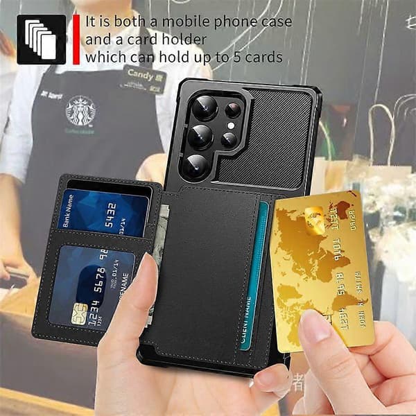 iPhone 16 Pro Card Slot Case Black