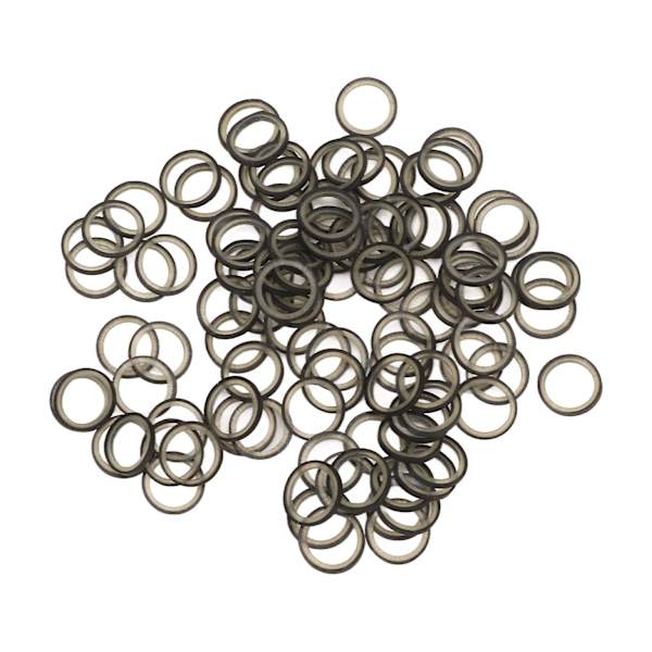 500 stk. ortodontiske elastikker, bærbare elastikker til tænder, elastikker til bøjler, kæledyrsskønhed, 6,35 mm, sort