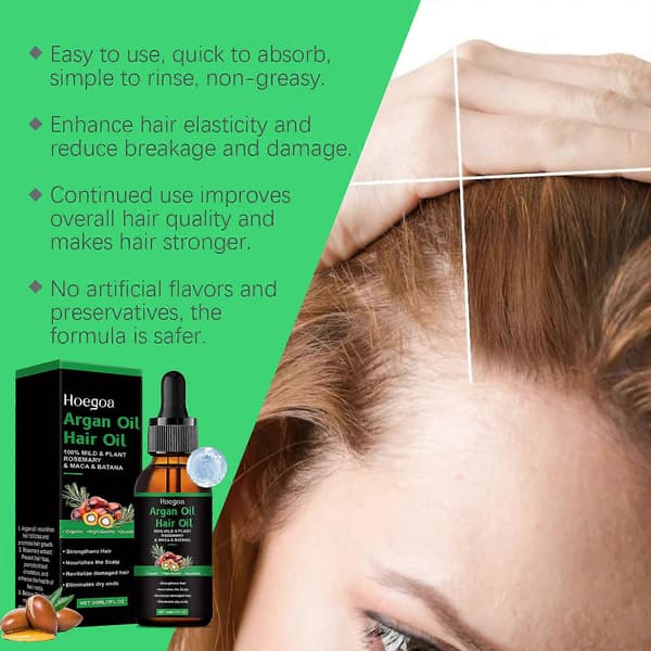 Arganolja hårvård eterisk olja förbättrar torrt hår och vårdar hårvård eterisk olja
