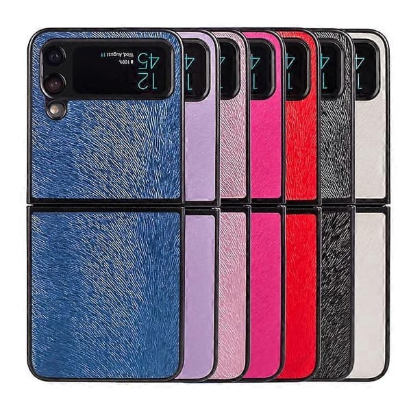 For Samsung Galaxy Z Flip 4 Peacock Texture Phone Case