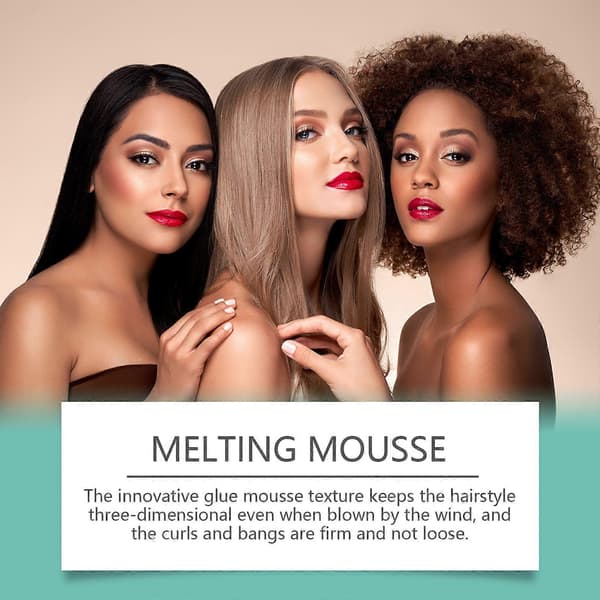 Hoegoa Perukstyling Lim Mousse Mild Formula Perukvård Återfuktande Styling Varaktig Stylingvård