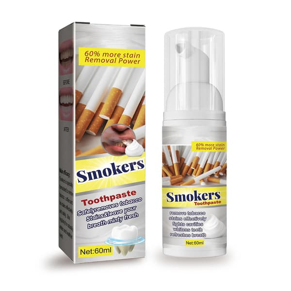 60ML Tandkräm för rökare Tar bort tandfläckar Professionell munvård