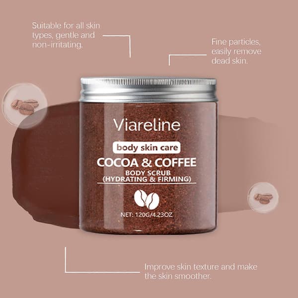 Kaffe Smak Havssalt Kroppsskrubb Kroppsrengöring, Utjämnande Hudskrubb
