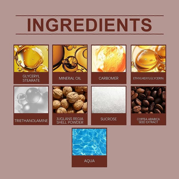 Kaffe Body Scrub, 2 stk, Eksfolierer og fugter huden