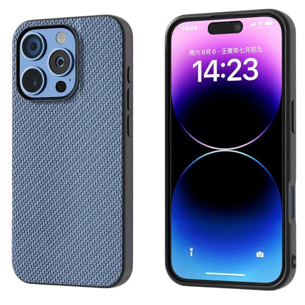 Kulfiber teksturcover til iPhone 16 Pro
