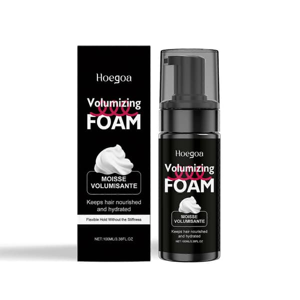 Hårelastisk mousse är noggrant formulerad med bomullsfröextrakt och risvatten