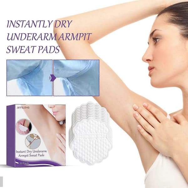 Jaysuing Usynlige Armhule Svedpuder, Langvarig Deodorant & Lugtkontrol