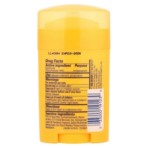 Arm & Hammer, UltraMax™, Antiperspirant Deodorant, Solid, Powder Fresh, 28 g (1 oz)