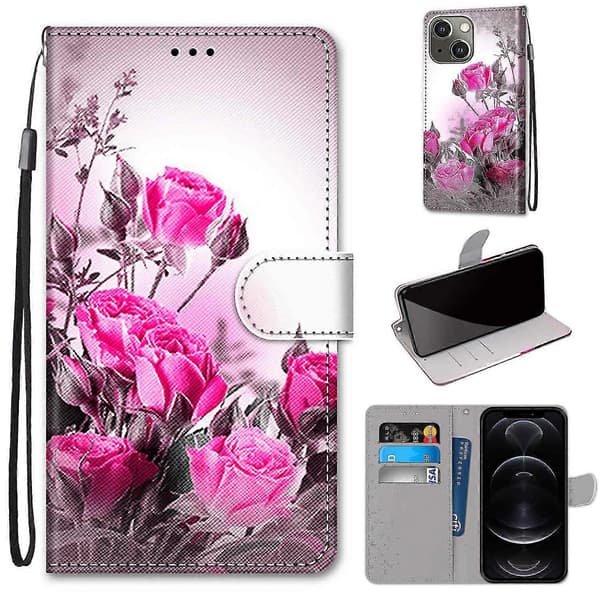 Iphone 13 Pink Rose -puhelinkotelo