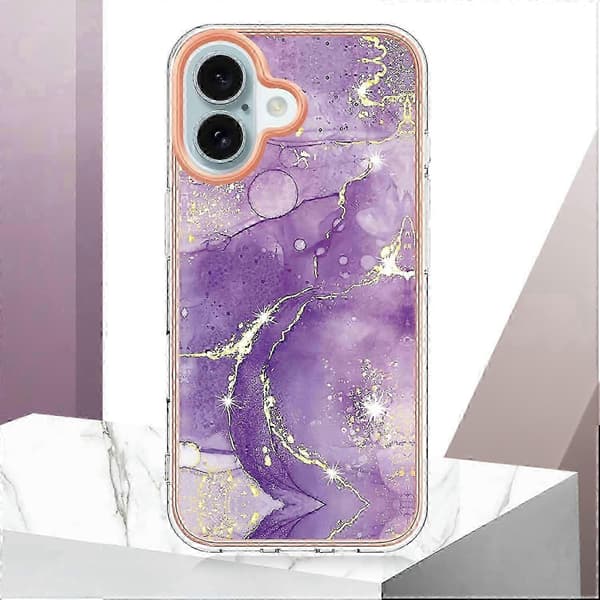 Marmorinen TPU-kuori iPhone 16:lle