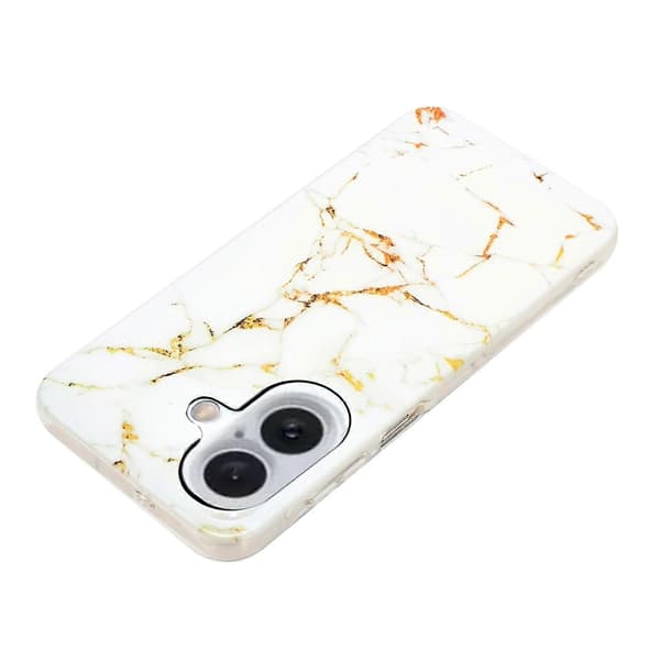 Marmor TPU-mobilskal för iPhone 16