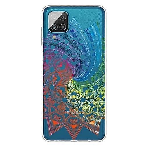 För Samsung Galaxy A22 4G Gradient Lace Transparent TPU Phone Case