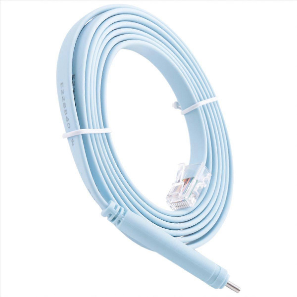 USB til Type C konsolkonfigurationskabel Type C til RJ45 seriel router debuggingkabel sininen