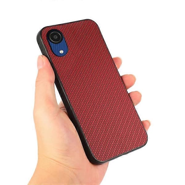 För Samsung Galaxy A03 Core Kolfiber Skin Phone Case