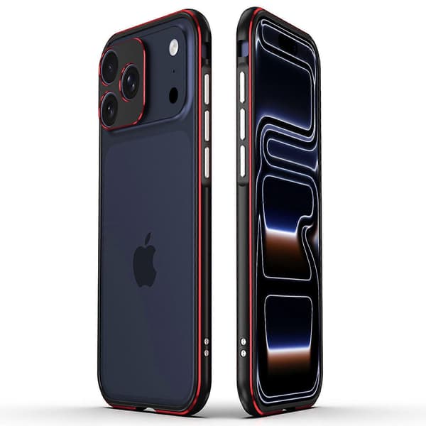 For iPhone 17 Pro Bumper Case No-Back Phone Frame Cover med linsebeskyttelse
