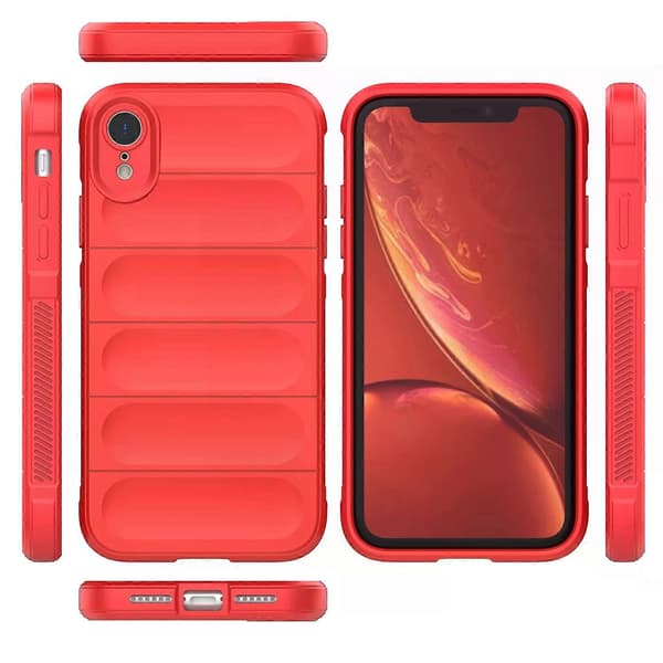 iPhone XR-deksel – Magic Shield TPU og flanell, svart-svart