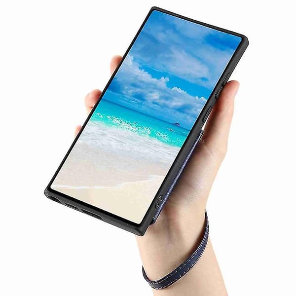 För Samsung Galaxy A54 Zipper Card Slots Rfid Phone Case (blå)