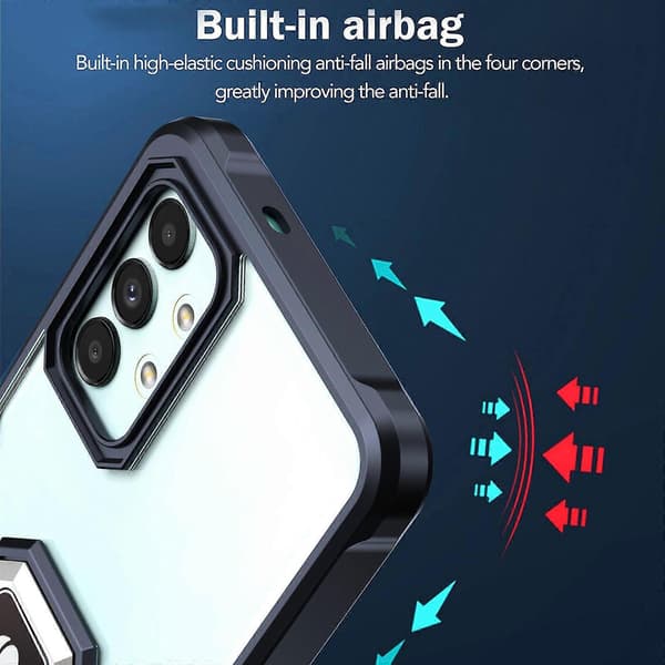 Til Samsung Galaxy A13 4G / 5G Armor Støtsikkert Magnetisk Ring Telefondeksel