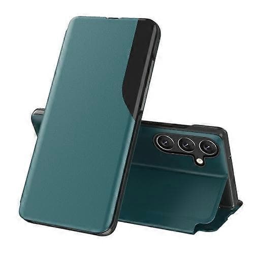 Til Samsung Galaxy M34 5G Attraction Flip Holder Læder Telefonetui