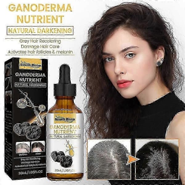 1/2/3 stk. Anti-gråning hårserum, hårmørkende serum, organisk Ganoderma næringsstoff hår grå reverserende essens