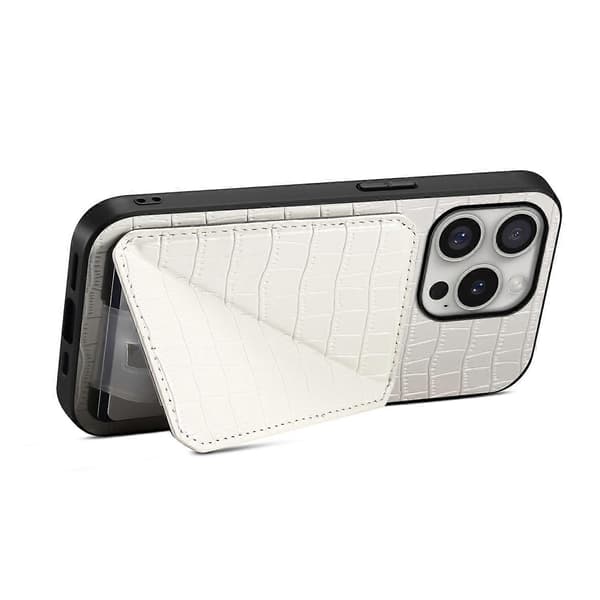 Fodral i konstläder för iPhone 16 Pro