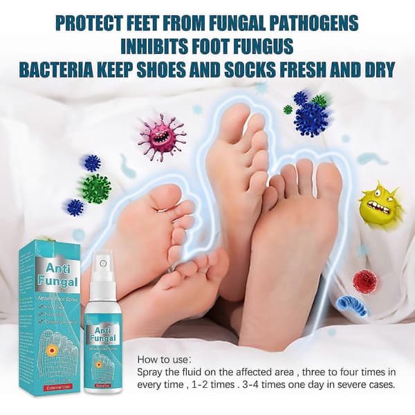 Antisopp fotspray, urtebasert soppdrepende middel for idrettsutøvere, deodorant, antisoppbehandling_Mon