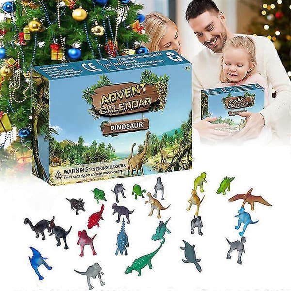 Dinosaurie-julekalender med nedtællingslegetøj