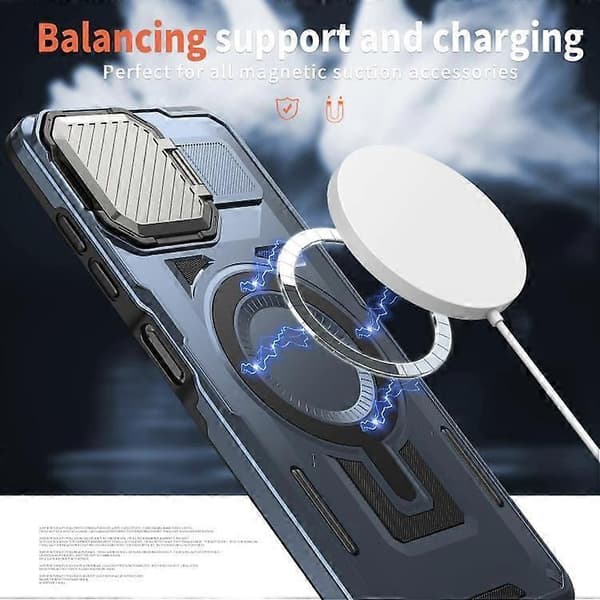 Samsung Galaxy A06 4G / 5G Shield Frame -pidike MagSafe-puhelinkotelo