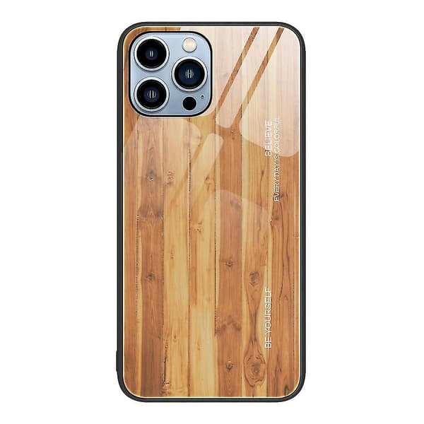 Trelagsdeksel til iPhone 13 Pro Max Gul