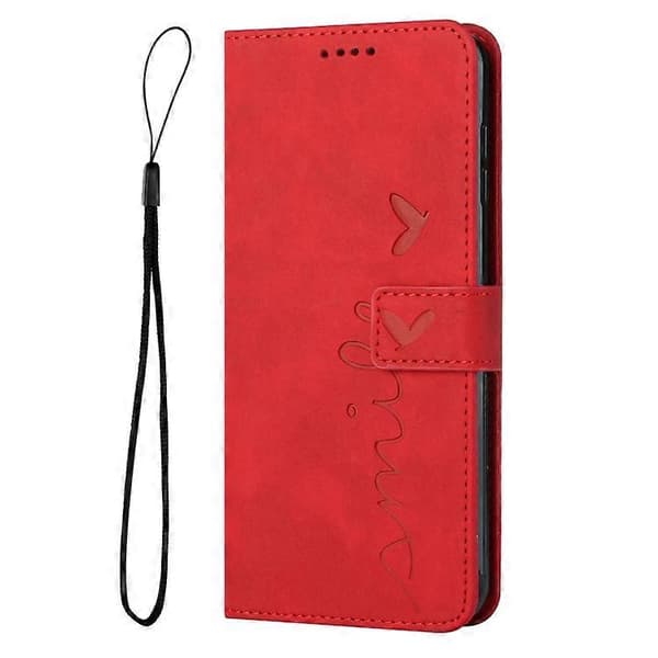 For Samsung Galaxy A03 Core Skin Feel Heart Pattern Leather Phone Case