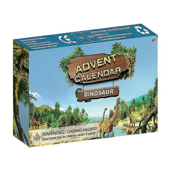 Adventskalender med dinosaur-nedtelling