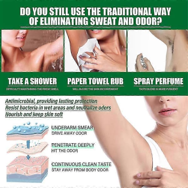 2X Underarm Care Luktkrem Deodorantkrem Urte Kroppsluktfjerner